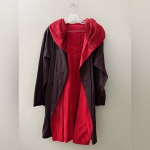 Mycra Pac Red and Black Women's Rain coat Coat